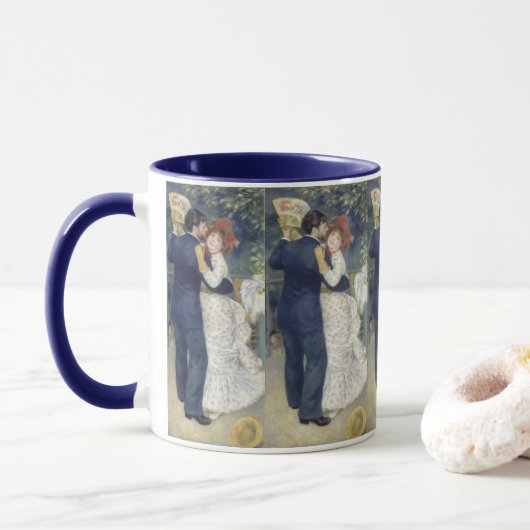 Vintager Impressionismus Art, Country Dance of Ren Tasse (Mit Donut)