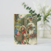 Vintager Impressionismus ehrt Gedenktag Feiertagspostkarte (Stehend Vorderseite)