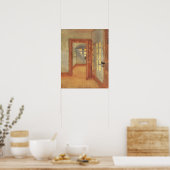Vintager Impressionismus, Innenhof, Anna Ancher Poster (Küche)