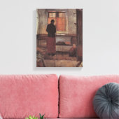 Vintager Impressionismus, Küchenmädchen, Ancher Leinwanddruck (Insitu (Wohnzimmer))