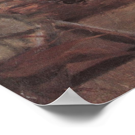 Vintager Impressionismus, Küchenmädchen, Ancher Poster (Ecke)