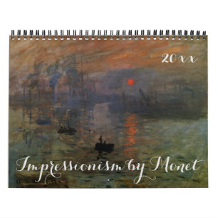 Vintager Impressionismus Kunst von Claude Monet Kalender