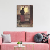 Vintager Impressionismus, Pigen i Køkkenet, Ancher Leinwanddruck (Insitu (Wohnzimmer))
