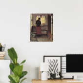 Vintager Impressionismus, Pigen i Køkkenet, Ancher Poster (Heimbüro)