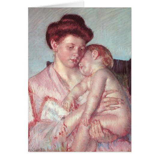Vintager Impressionismus, Sleepy Baby von Mary Cas (Vorne)