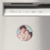 Vintager Impressionismus, Sleepy Baby von Mary Cas Magnet (In Situ (Geschirrspüler))