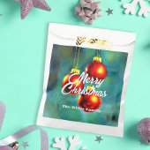 Vintager Impressionist Red Christmas Baubles Geschenktütchen