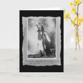 Vintager Indianer Geronimo Apache Karte (Gelbe Blume)