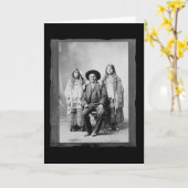 Vintager Indianer Geronimo Chiricahua Apache Karte (Gelbe Blume)