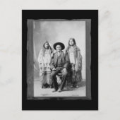 Vintager Indianer Geronimo Postkarte (Vorderseite)