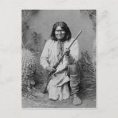 Vintager Indianer Geronimo Postkarte (Vorderseite)