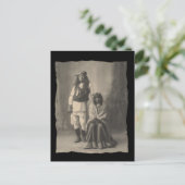 Vintager Indianer Henry Wilson und Ehefrau Moja Postkarte (Stehend Vorderseite)