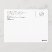 Vintager Indianer Henry Wilson und Ehefrau Moja Postkarte (Rückseite)