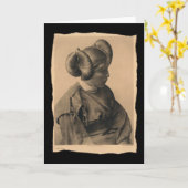 Vintager Indianer Hopi Karte (Gelbe Blume)