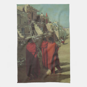 Vintager Indianer Hopi Pueblo von Louis Akin Geschirrtuch