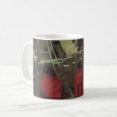 Vintager Indianer Hopi Pueblo von Louis Akin Kaffeetasse (Vorderseite Links)