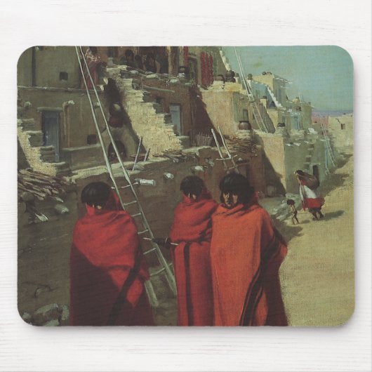 Vintager Indianer Hopi Pueblo von Louis Akin Mousepad (Vorne)