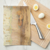 Vintager Indianer, indischer Künstler von Couse Geschirrtuch (Viertel Falte)