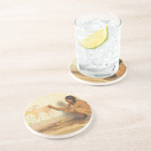 Vintager Indianer, indischer Künstler von Couse Getränkeuntersetzer (Seite)