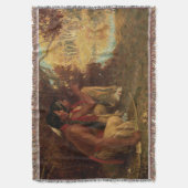 Vintager Indianer, Jagen für Hirsch durch Kouse Decke (Vorderseite Vertikal)