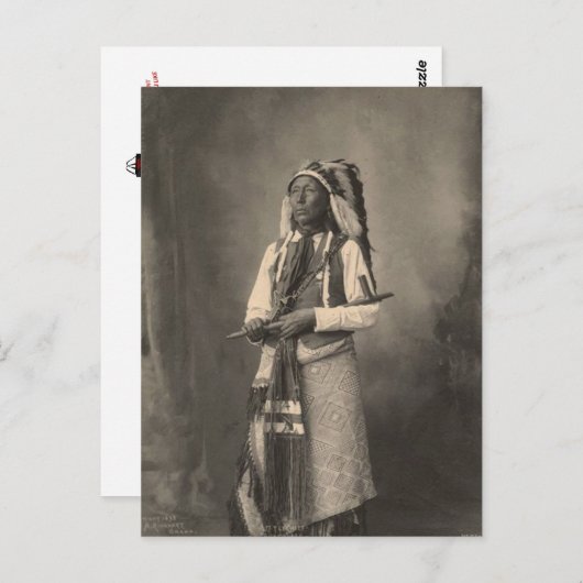 Vintager Indianer: Little Chief, Arapahoe - Postkarte (Vorne/Hinten)