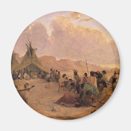 Vintager Indianer, Medizin-Tanz von Eastman Magnet (Vorne)