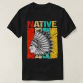 Vintager Indianer T-Shirt (Design vorne)
