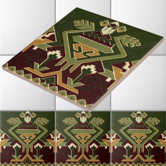 Vintager indischer Amerikanische Ureinwohner Südwe Fliese