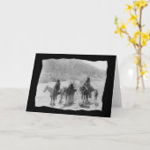 Vintager Indischer Apache Karte (Gelbe Blume)