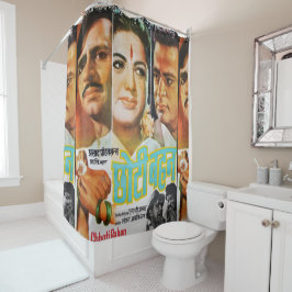 Vintager indischer Duschvorhang