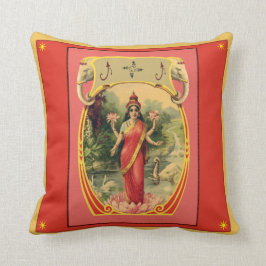 Vintager indischer Göttin-Kissen Kissen