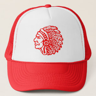 Vintager indischer Hauptlogo-Hut Truckerkappe