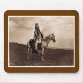 Vintager indischer Kriegs-Leiter Mousepad (Vorne)