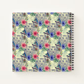 Vintager indischer Stil Tiger Muster Notizblock (Rückseite)