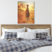 Vintager indischer Wasserträger von EW Rollins Leinwanddruck (Insitu (Schlafzimmer))