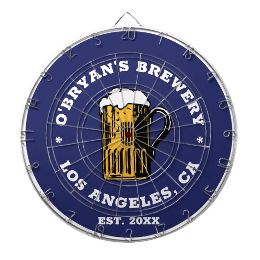 Vintager individuelle Name aus Bierglas Dartscheibe (vorne)