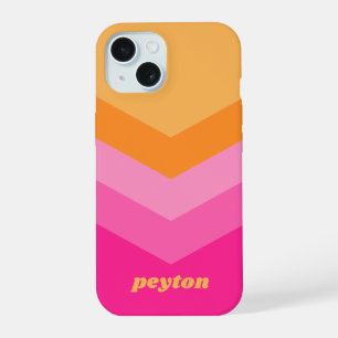 Vintager Individuelle Name für Farbblockfarben von iPhone 15 Hülle
