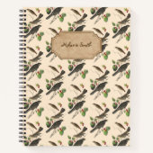 Vintager individuelle Name Notizblock (Vorderseite)