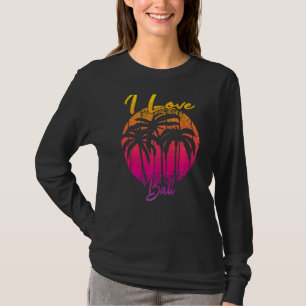 Vintager indonesischer Urlaub Bali Palmen Trees I  T-Shirt