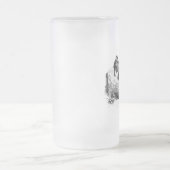 Vintager inländischer Esel-personalisierte Retro Mattglas Bierglas (Mittel)