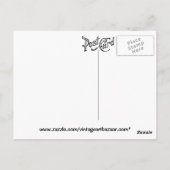 Vintager Inspirationstänzer Postkarte (Rückseite)