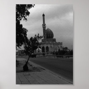 Vintager Irak Baghdad Buniya Moschee Poster