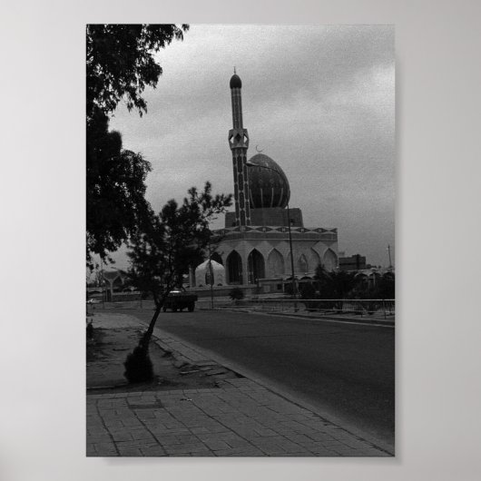 Vintager Irak Baghdad Buniya Moschee Poster (Vorne)