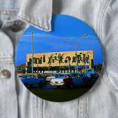 Vintager Irak Baghdad-Tahrir-Platz Button (Beispiel)