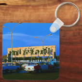 Vintager Irak Baghdad-Tahrir-Platz Schlüsselanhänger (Rückseite)