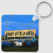 Vintager Irak Baghdad-Tahrir-Platz Schlüsselanhänger (Rückseite)