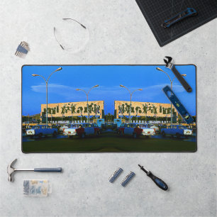 Vintager Irak Baghdad-Tahrir-Platz Schreibtischunterlage