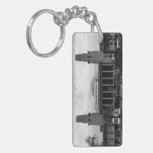 Vintager Irak - Zentralbahnhof von Bagdad Schlüsselanhänger (Vorderseite links)