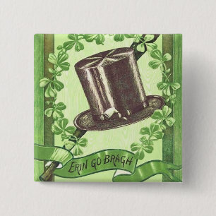 Vintager Iren-St Patrick Tagesknopf Button