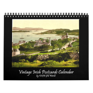 Vintager irischer Postkarten-Kalender 2010 KRW Kalender